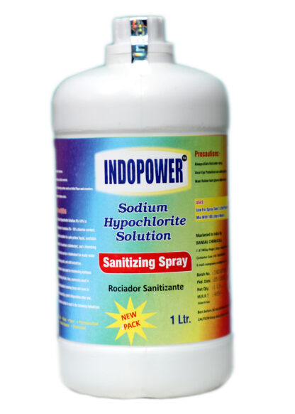 SODIUM HYPOCHLORITE SOLUTION (SANITIZING SPRAY)  1ltr.