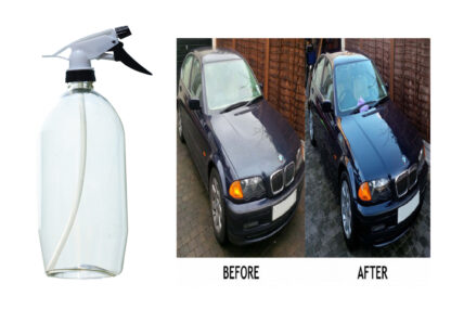 Multipurpose Car Wash Bottle Black  Nozzle Spray  .